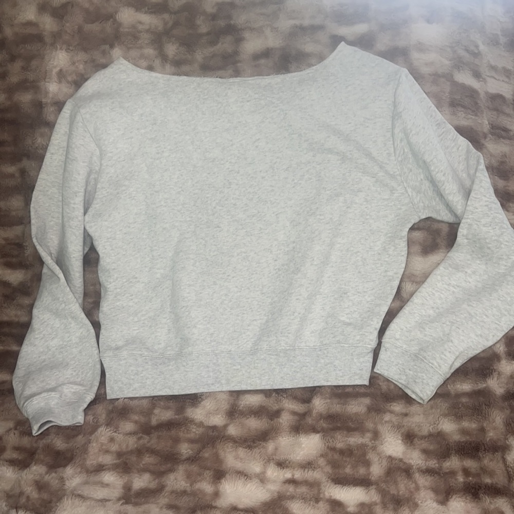 Victoria secret pink off shoulder sweatshirt size large SOLD - Picture 3 of 3